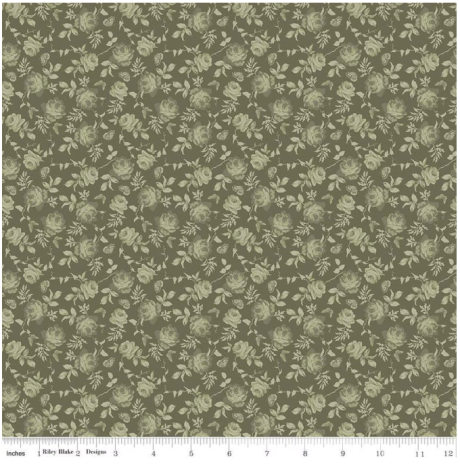 Anne of Green Gables - Tone-on-Tone Roses - Green